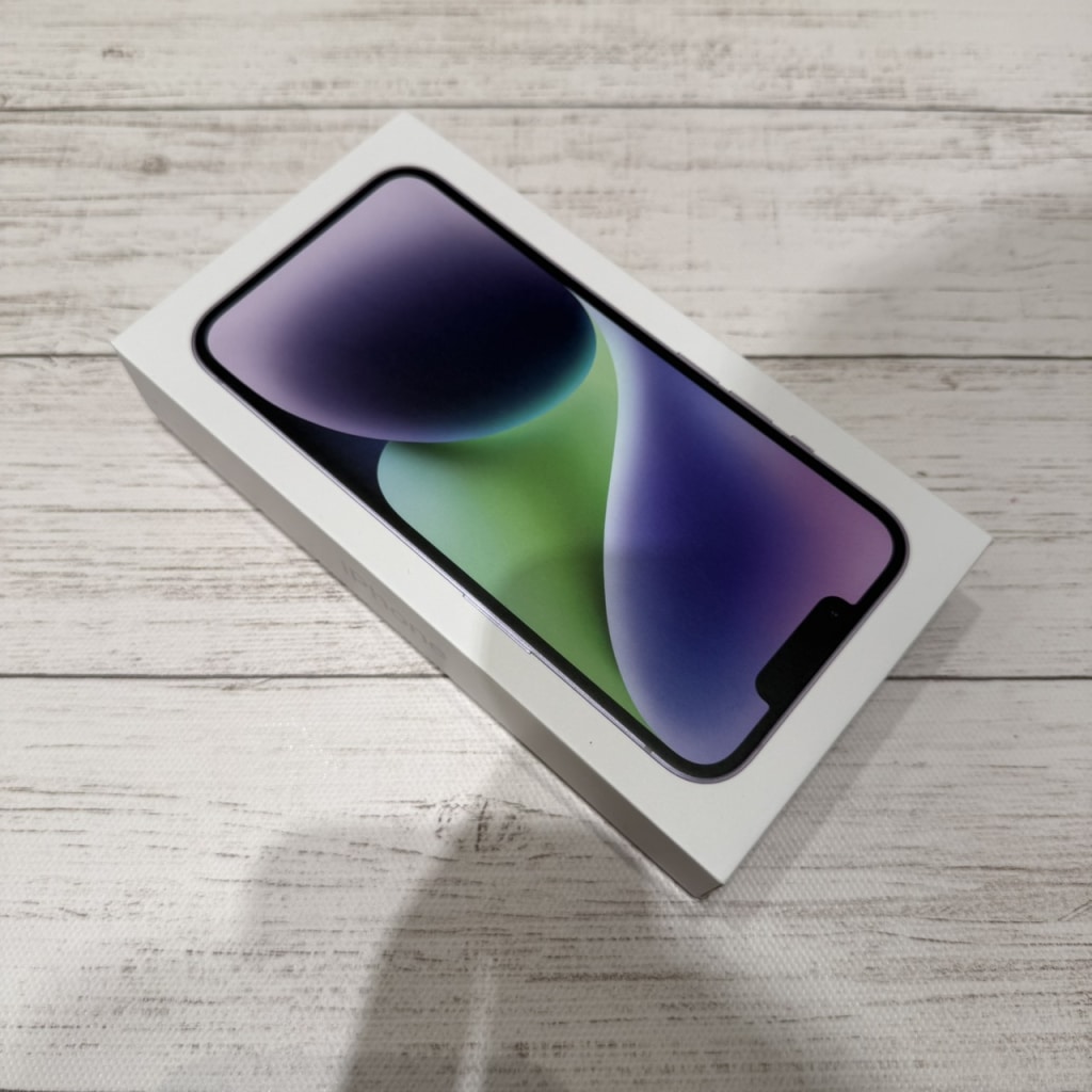 SIMロック解除(楽天モバイル)iPhone14 128GB パープル MPUY3J/A