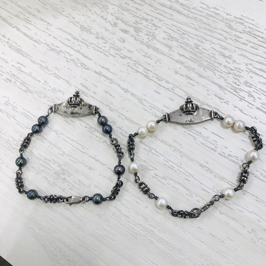 ロイヤルーダー パールブレスレット ペアセット