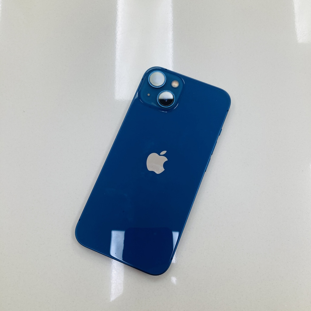 松山店│iPhone買取│端末買取│ iPhone13 128GB ブルー MLNG3J/A買取実績